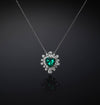 CHIARA FERRAGNI @ - COLLANA PENDENTE CUORE EMERALD