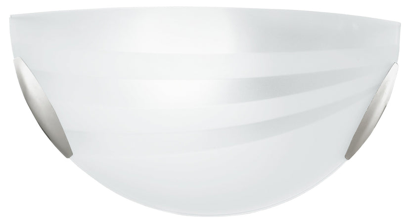 Applique Vetro decoro Fasce Satinato Lampada da Parete Classica E27