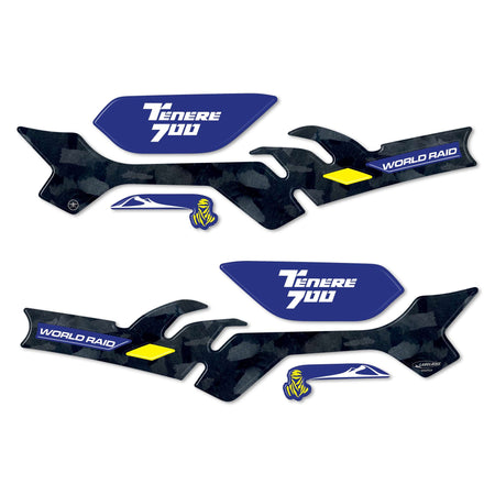 Adesivi 3D Protezioni Paramani moto compatibili con Yamaha Tenere 700 World Raid