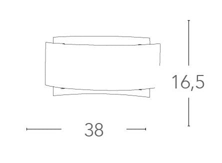 Applique Doppio Vetro Trasparente e Bianco Rigato Lampada da Parete Moderna Interno E27