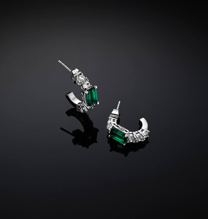 CHIARA FERRAGNI - ORECCHINI A CERCHIO EMERALD SMALL