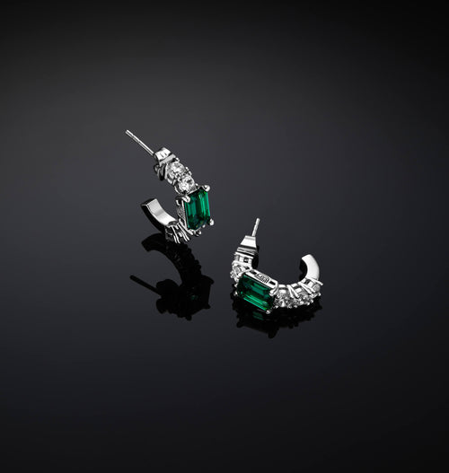 CHIARA FERRAGNI - ORECCHINI A CERCHIO EMERALD SMALL