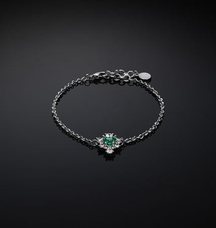 CHIARA FERRAGNI @ - BRACCIALE CUORE EMERALD