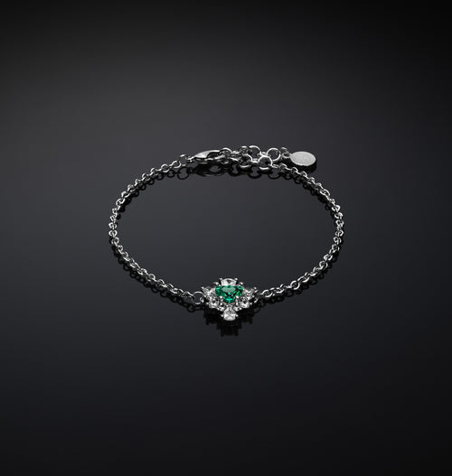 CHIARA FERRAGNI @ - BRACCIALE CUORE EMERALD