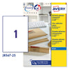 Poliestere Adesivo J8567 Trasparente 25Fg A4 210X297Mm (1Et/Fg Inkjet Avery