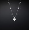 CHIARA FERRAGNI @ - COLLANA CUORI SILVER