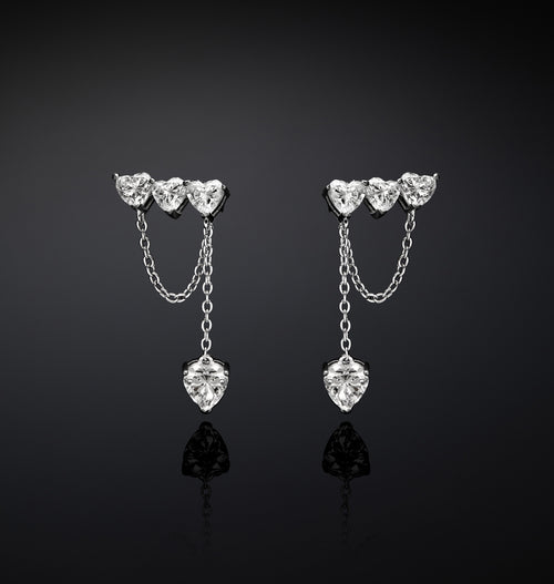 CHIARA FERRAGNI @ - Orecchini Heart Silver Collection