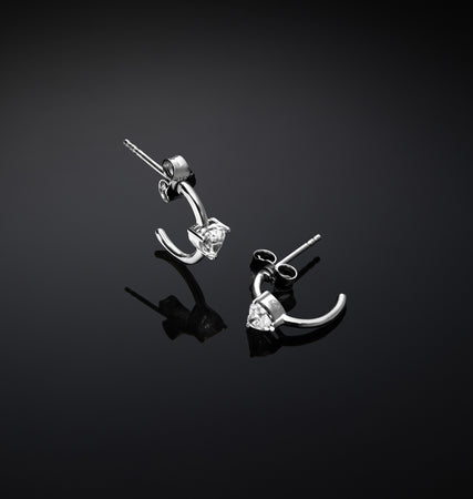 CHIARA FERRAGNI @ - ORECCHINI FIRST LOVE SMALL SILVER