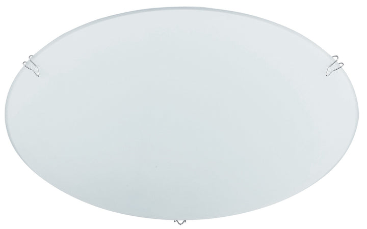 Plafoniera Lampada Moderna Tonda Vetro Bianco Interno E27