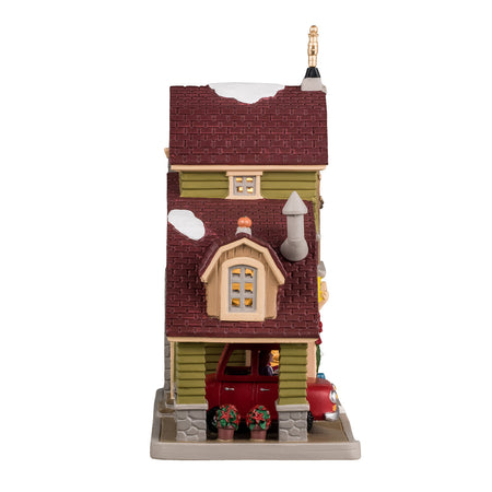 Edificio per villaggio di Natale "Pumpkin Spice & Everything Nice Coffee Shop" in porcellana