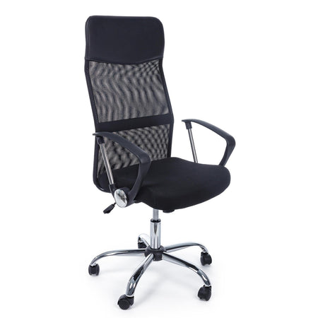 Sedia da ufficio ergonomica "Dakar" con ruote, poltrona presidenziale per scrivania