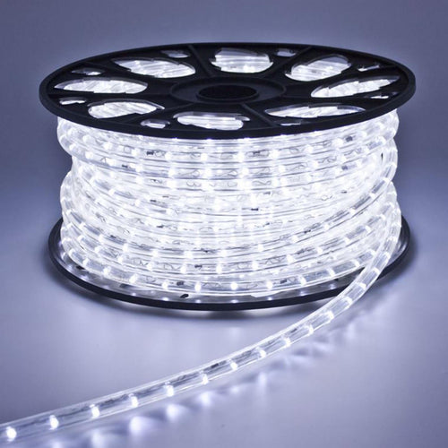 Tubo luminoso a led Ø 13 mm decorazione natalizia luce fissa da esterno 50 mt