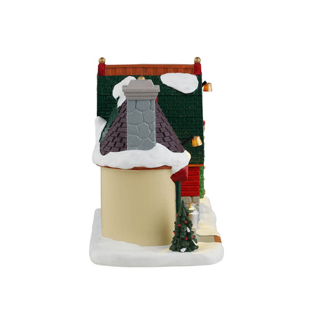 Edificio per villaggio di Natale "Santa's Snack Shack" in resina