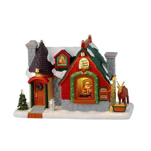 Edificio per villaggio di Natale Santa's Snack Shack in resina
