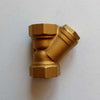 Raccordo FF a Y 3/4 pollice DN 20 in ottone con filtro a retina inox