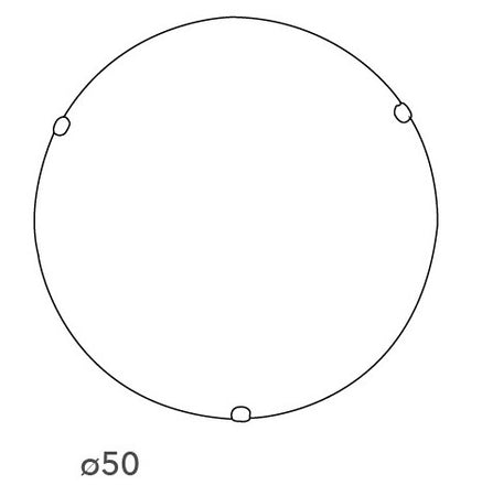 Plafoniera Lampada Classica Tonda 50 cm Vetro Sfumato Azzurro E27