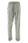WHYCI Pantaloni Verde/bianco/viola da donna