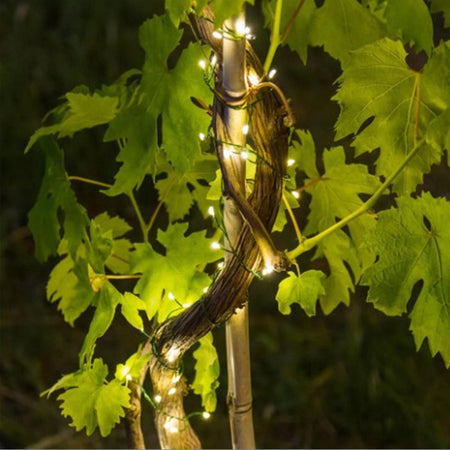 Luci di Natale catena luminosa con micro led decorazione da esterno 12 mt