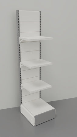 Scaffale per arredo negozio verniciato in metallo cm. 45x30x200h