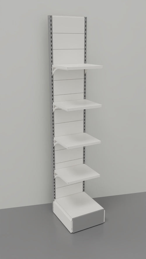 Scaffalatura da negozio di metallo cm. 45x30x250h