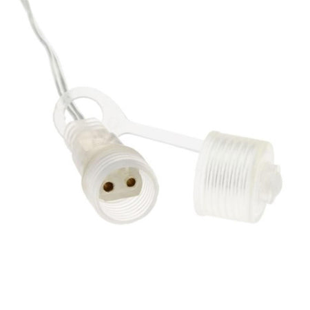 Catena luminosa con 10 lampade microled in filo metallico decorazioni natalizie da esterno