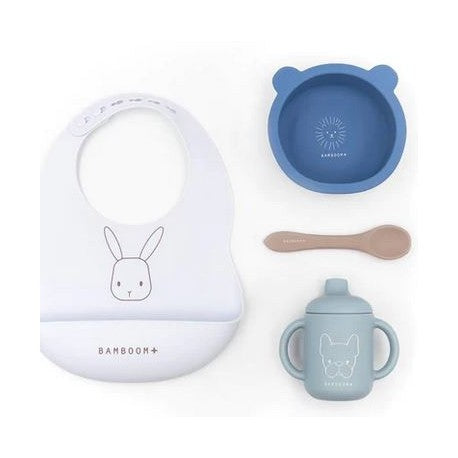 Set Pappa Baby Bamboom First Meal Blu