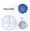 Set Pappa Bimbo Bamboom Silicone Blu