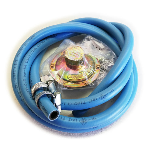 Kit composto da 10mt tubo + 1 regolatore + 2 fascette per allaccio bombola gpl