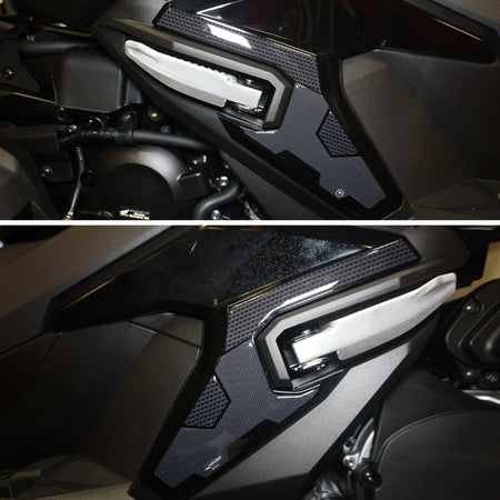 Adesivi 3D Protezioni pedane poggiapiedi compatibili con Honda ADV350 2022-2023