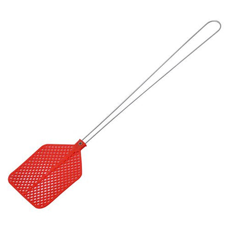 Paletta abbatti mosche con manico in ferro e PVC h 30 cm