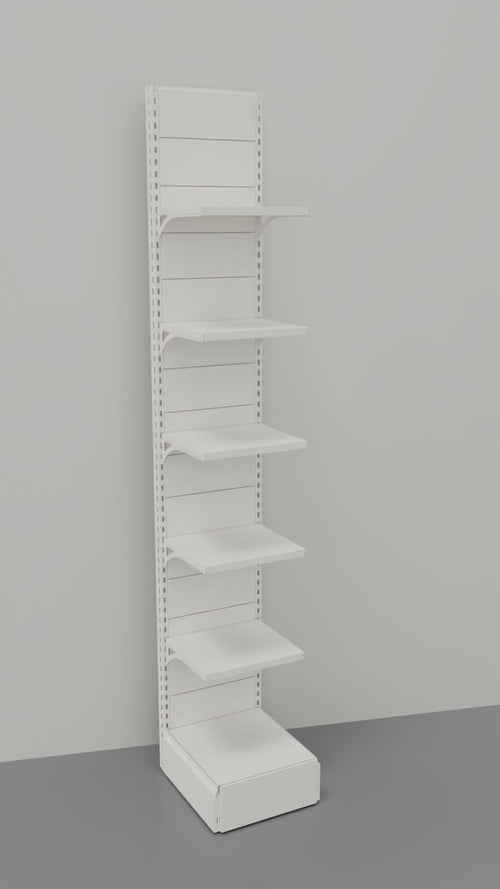 Scaffalatura per negozi a parete di metallo cm. 45x40x300h