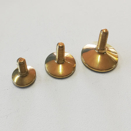 Piedino da 30mm - 1pz piede filettato regolabile in ottone per mobili