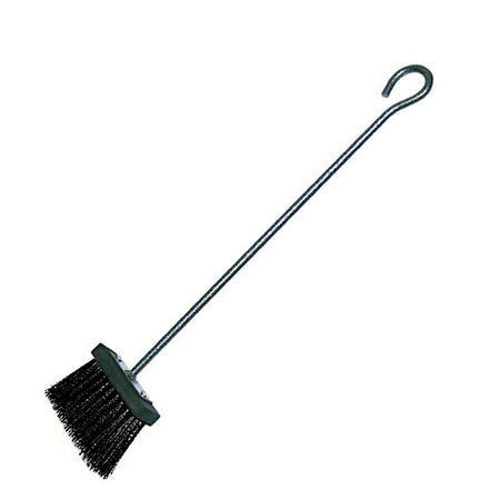 SCOPA SPAZZOLA SPAZZOLINO STUFA CAMINO CAMINETTO CM 55 FERRO NYLON PESANTE