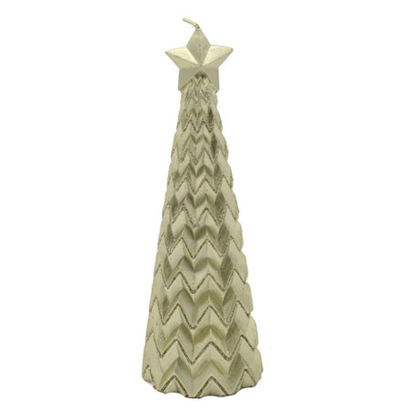 Candela albero cilindro champagne candele h 20 cm decorazione natale natalizia