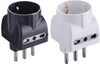 ADATTATORE TRIPLO SCHUKO/BIVALENTE 16A 2P+T prese 10/16A 2P+T Prese Spine electraline