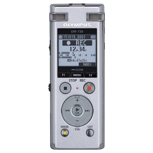 Olympus dm-720 dittafono memoria interna e scheda di memoria argento - V414111SE000