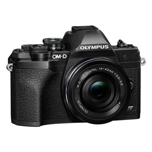 Fotocamera mirrorless 20mpx e m10 mark iv kit ed 14 42mm f3.5 5.6 ez black v207132be000