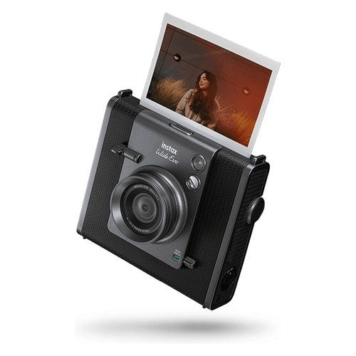 Fotocamera istantanea fujifilm instax wide evo hybrid black e gray - 4547410543377