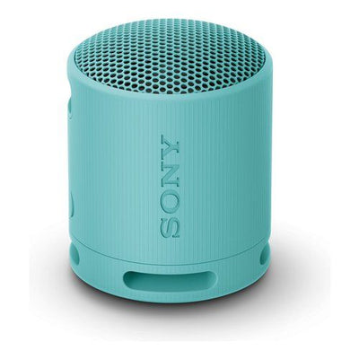 Sony srs-xb100 - speaker wireless bluetooth, portatile, leggero, compatto, da esterno, da viaggio, resistente ip67 impermeabile e antipolvere, batteria da 16 ore, cinturino versatile, chiamate in vivavoce - blu - SRSXB100L CE7