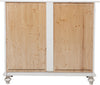 Biscottini Comò Country in legno massello di tiglio finitura bianca anticata L114xPR49xH99 cm. Made in Italy