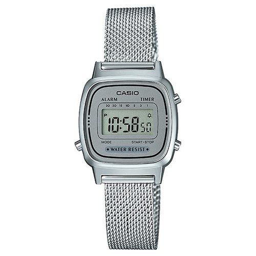 Casio la670wem-7ef orologio elettronico orologio da polso unisex argento - 4549526187827