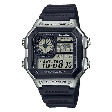 Orologio casio ae 1200wh 1cvef collection men blu e silver