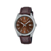 Orologio casio mtp 1302pl 5avef standard silver e brown