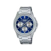Orologio casio mtp 1375pd 2a1vef silver e blue