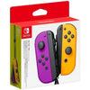 Coppia di Joy-Con sinistra neon viola e destra neon arancione destra