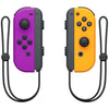 Coppia di Joy-Con sinistra neon viola e destra neon arancione destra