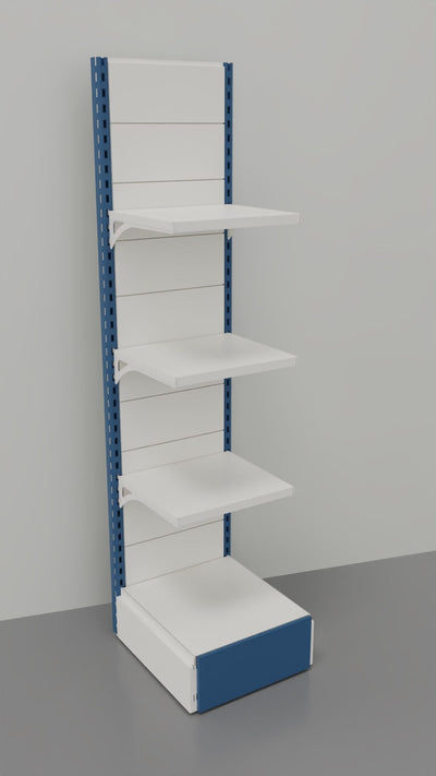 Scaffalatura metallica per negozi cm. 45x50x200h