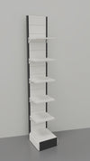 Scaffale da negozio in metallo verniciato cm. 45x50x300h
