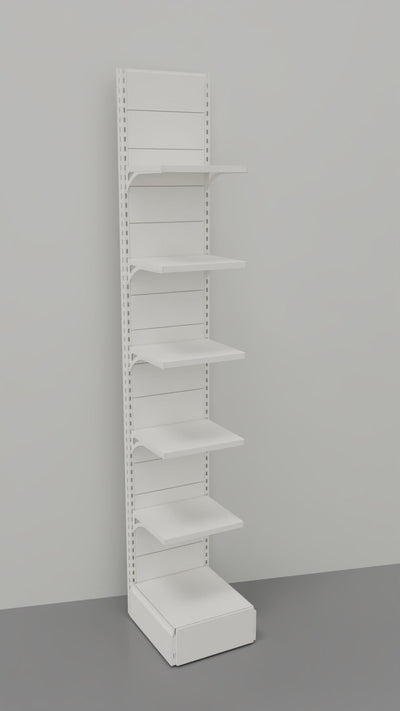 Scaffalatura di metallo da negozio verniciata cm. 45x50x300h