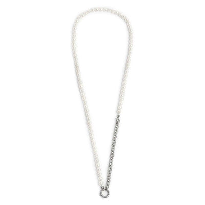 Marlù - Collana perle con catena a sfere